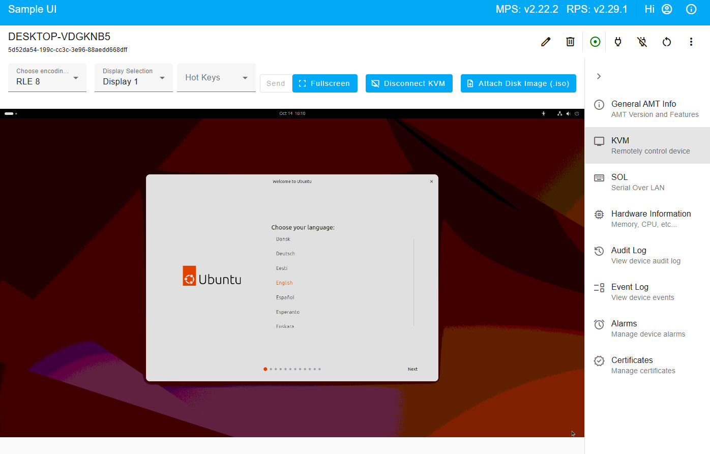 Figure 9: Full Ubuntu LTS Boot